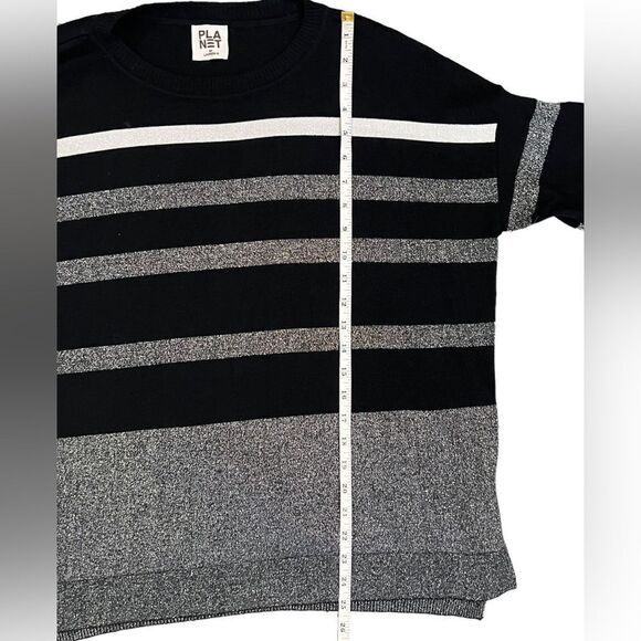 Planet By LaurenG Sweater Pima Cotton Glitter Girl Crewneck One size - Picture 8 of 15
